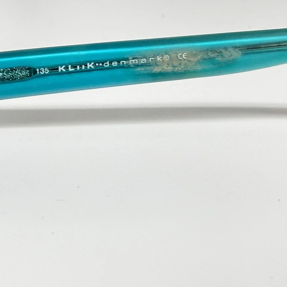 Kliik Denmark 274 Eyeglasses Teal Brown Rectangular Frames 49-15-135 241